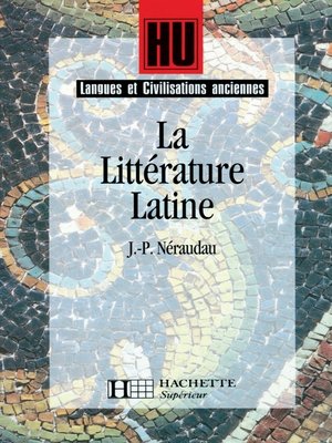 cover image of La Littérature latine--Ebook epub